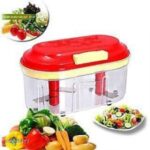 SW Seasons 2 Blade Vegetable Chopper Manual Food Processor (Multicolour)