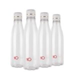 SW Cello Ozone Premium Edition Safe Plastic Water Bottle 1 Litre Set of 4 Clear