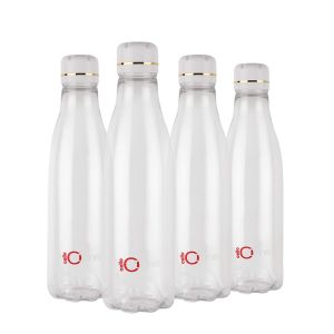 SW Cello Ozone Premium Edition Safe Plastic Water Bottle 1 Litre Set of 4 Clear