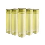 SW Cello H2O Squaremate Plastic Water Bottle 1-Liter Set of 5 Olive Green