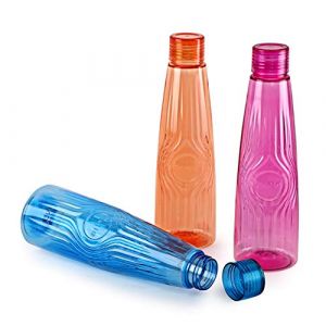 SW Cello Pacific Plastic Water Bottle Set of 31000ml Assorted