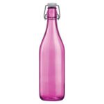 SW Cello Organic Aquaria Glass Bottle 1 Liter Pink