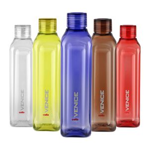 SW Cello Venice Exclusive Edition Plastic Water Bottle Set 1 Litre Set of 5 Multicolour