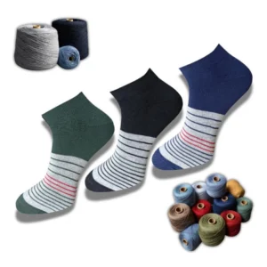 BS 3_Pair Set Unisex Casual Cotton Printed Low Cut Socks (Multicolor)
