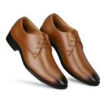BS Men's Faux Leather Formal Shoes (Tan)