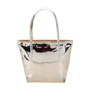 BS Women's Synthetic Solid Shoulder Bag (Gold)