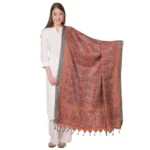 BS Women's Art Silk Printed Dupatta (Orange, Length: 2.25 to 2.50 Mtr)