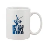 BS Printed Ceramic Coffee Mug - 1 Pieces, White, 11oz