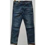 BS Men's Cotton Blended Solid Tapered Jeans (Blue)