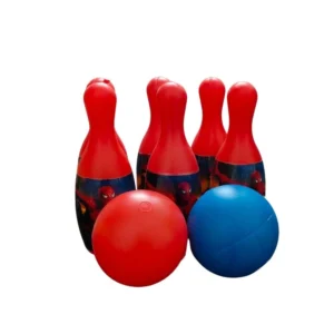 BS Spider Man Theme Bowling Set with two balls | Plastic | Toys| 1+ Years